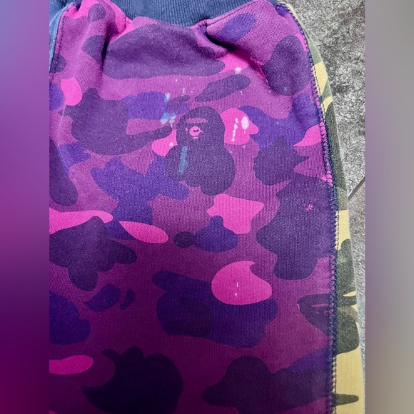 Traded* BAPE Camo Mix Pull on Joggers - The Bathing Ape - Picture 3 of 11